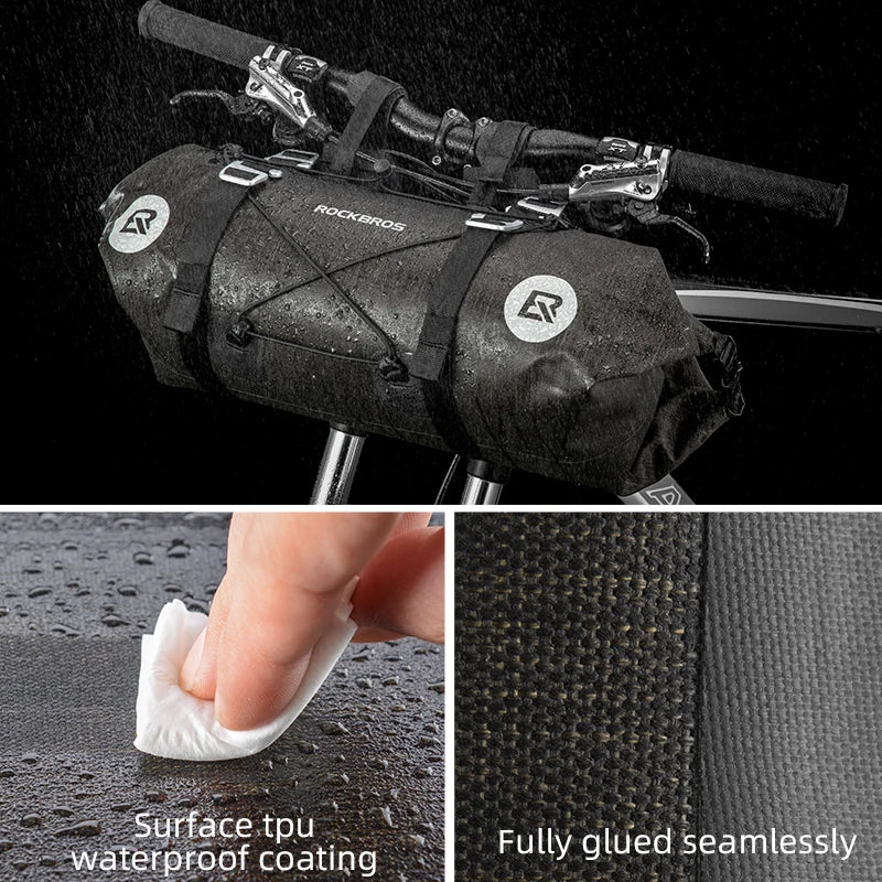 2 in 1 Set Waterproof Large Capacity 20 L Bicycle Handlebar Bag