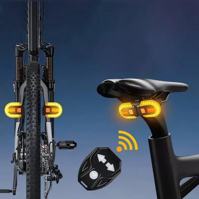 USB Rechargeable Turn Signal Rear Light LED Bicycle Lamp