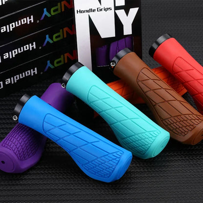 Bicycle Handlebar Grips Rubber MTB Grips Lock-on Grip Shockproof Anti-slip Mountain Bike Handles Cover Cuff BMX Bike Accessories