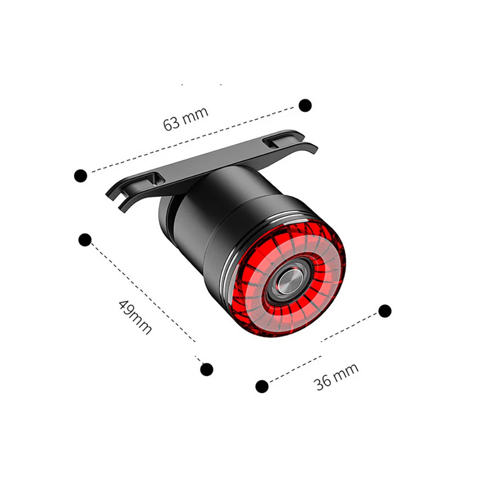 LED Rear 5 Modes Rechargeable Night Riding Bicycle Light