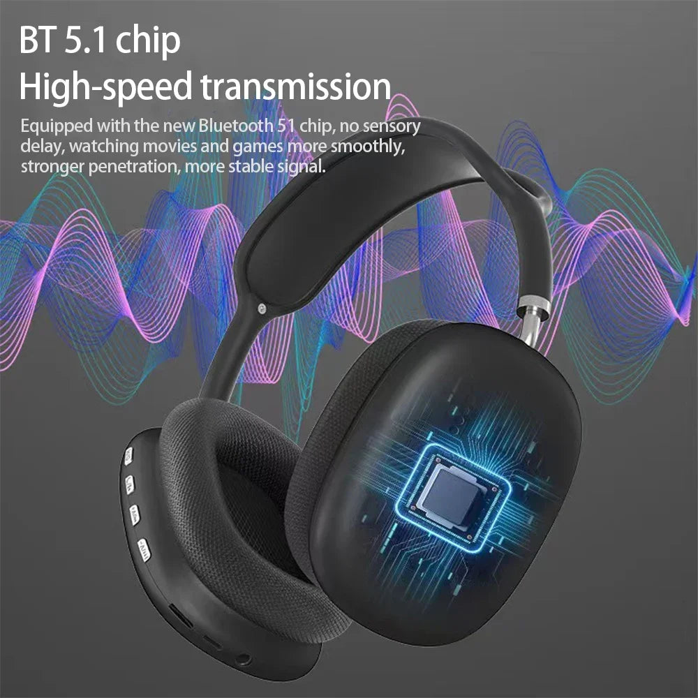 P9 Wireless Bluetooth Earphones Outdoor Sports Noise Cancelling Headset With Mic Over Ear