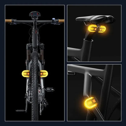 USB Rechargeable Turn Signal Rear Light LED Bicycle Lamp