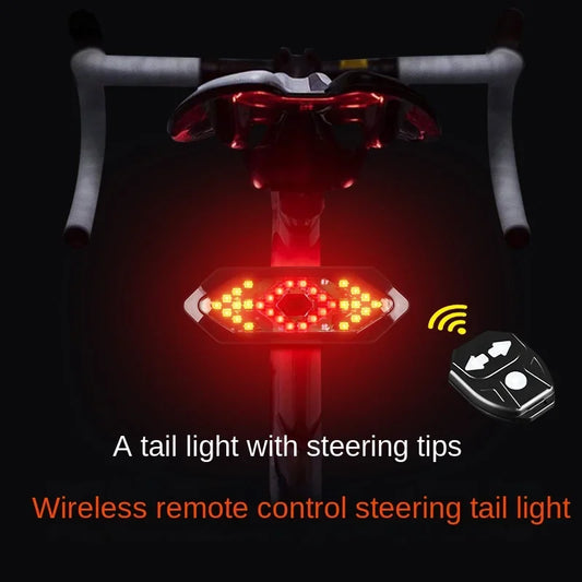 Bike Turn Signal Rear Light Remote Bicycle Lights LED USB Rechargeable Bicycle Lamp Bike Wireless Warning Tail Light